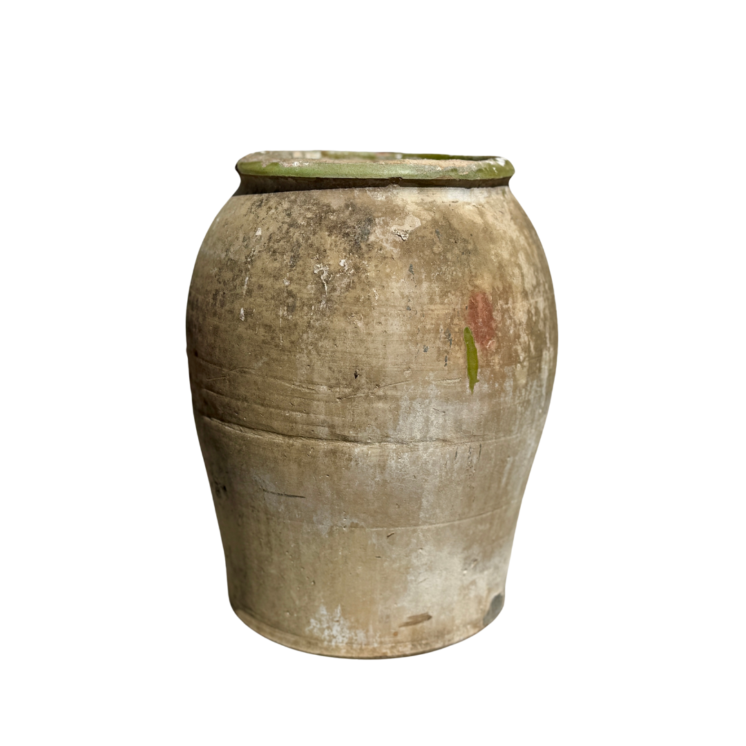 Grande urne espagnole vintage en terre cuite