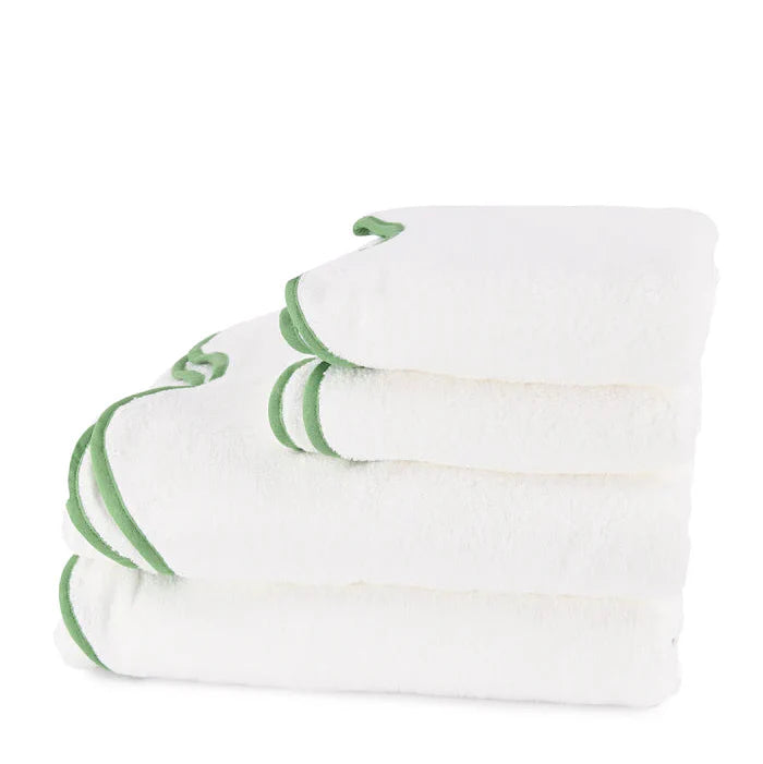 Ensemble de serviettes de bain festonnées classiques Amelia