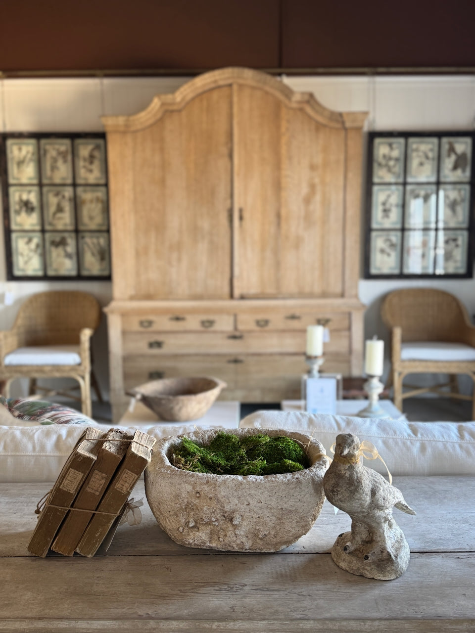 Petit évier en pierre française