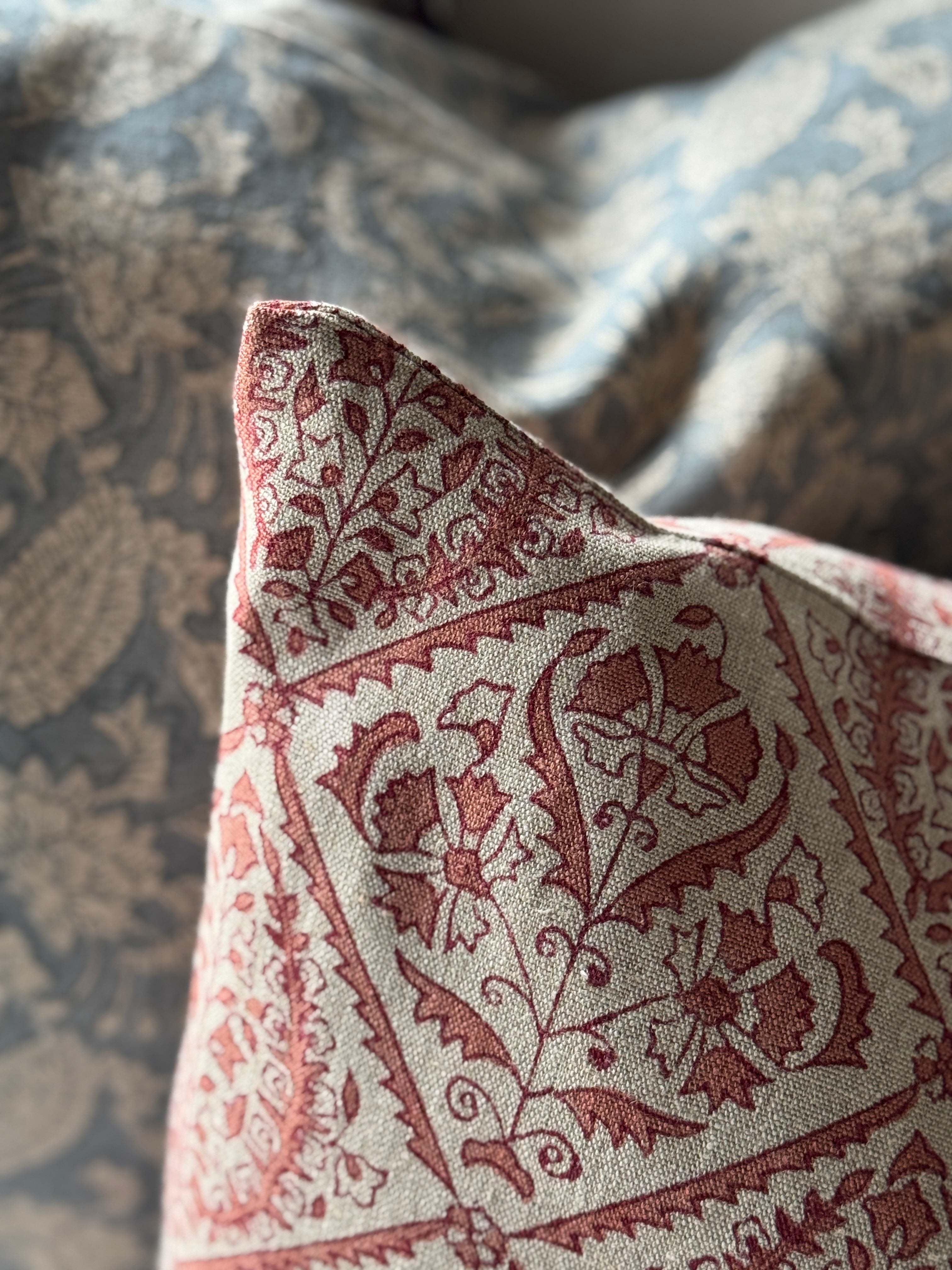 Housse de coussin en lin Jaipur 20x20