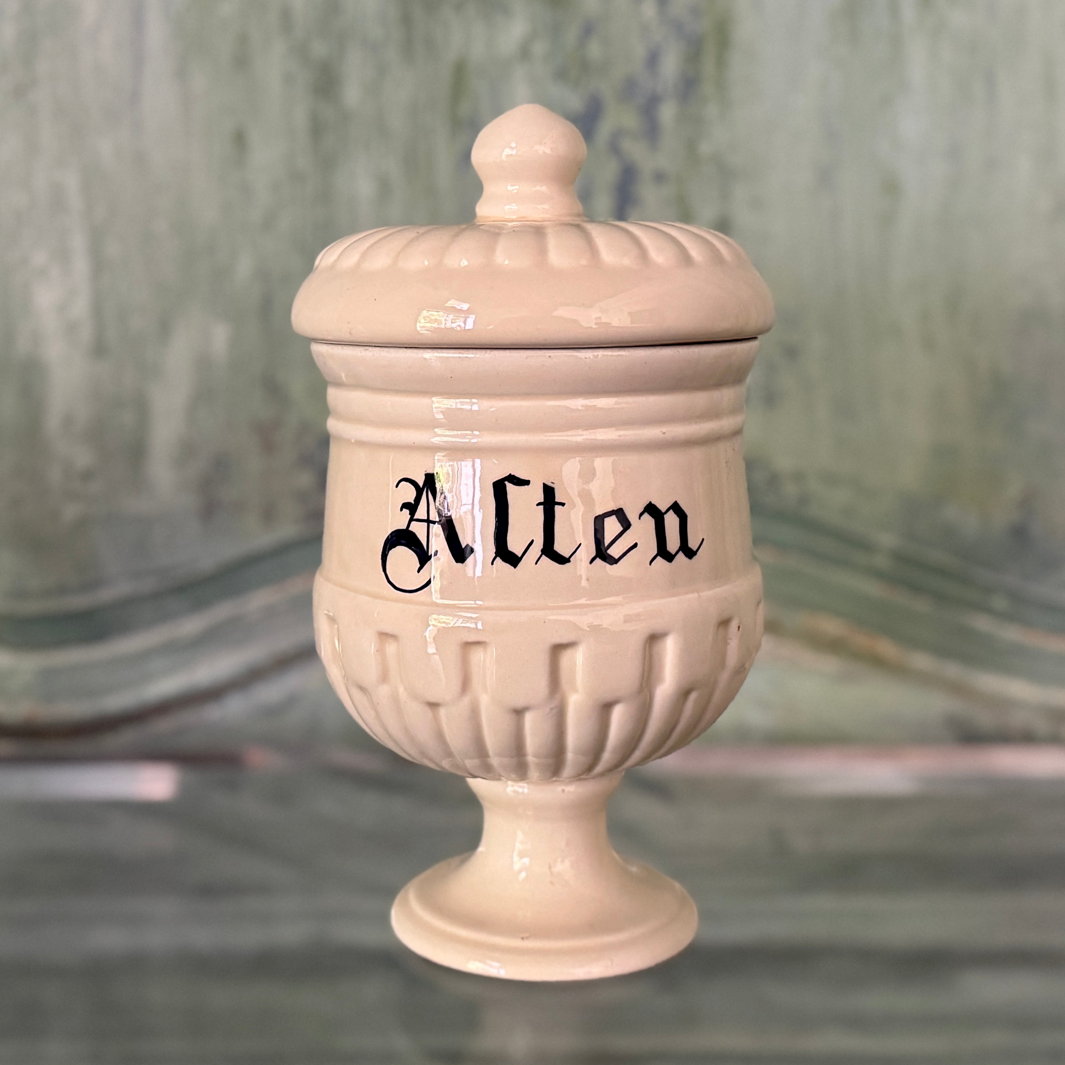 Pots d'apothicaire en céramique italienne vintage