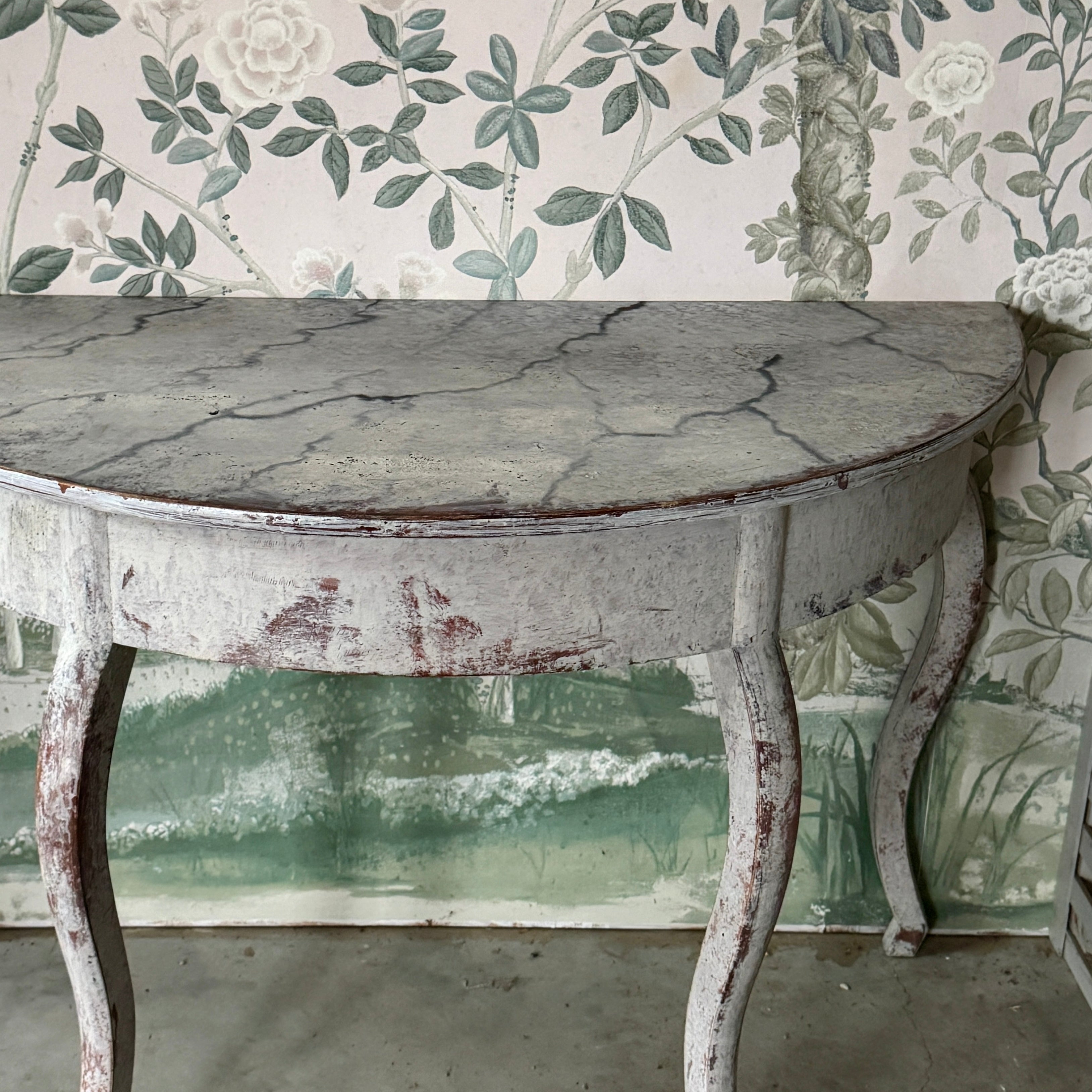 Majestueuse paire de demi-lunes suédoises vers 1880