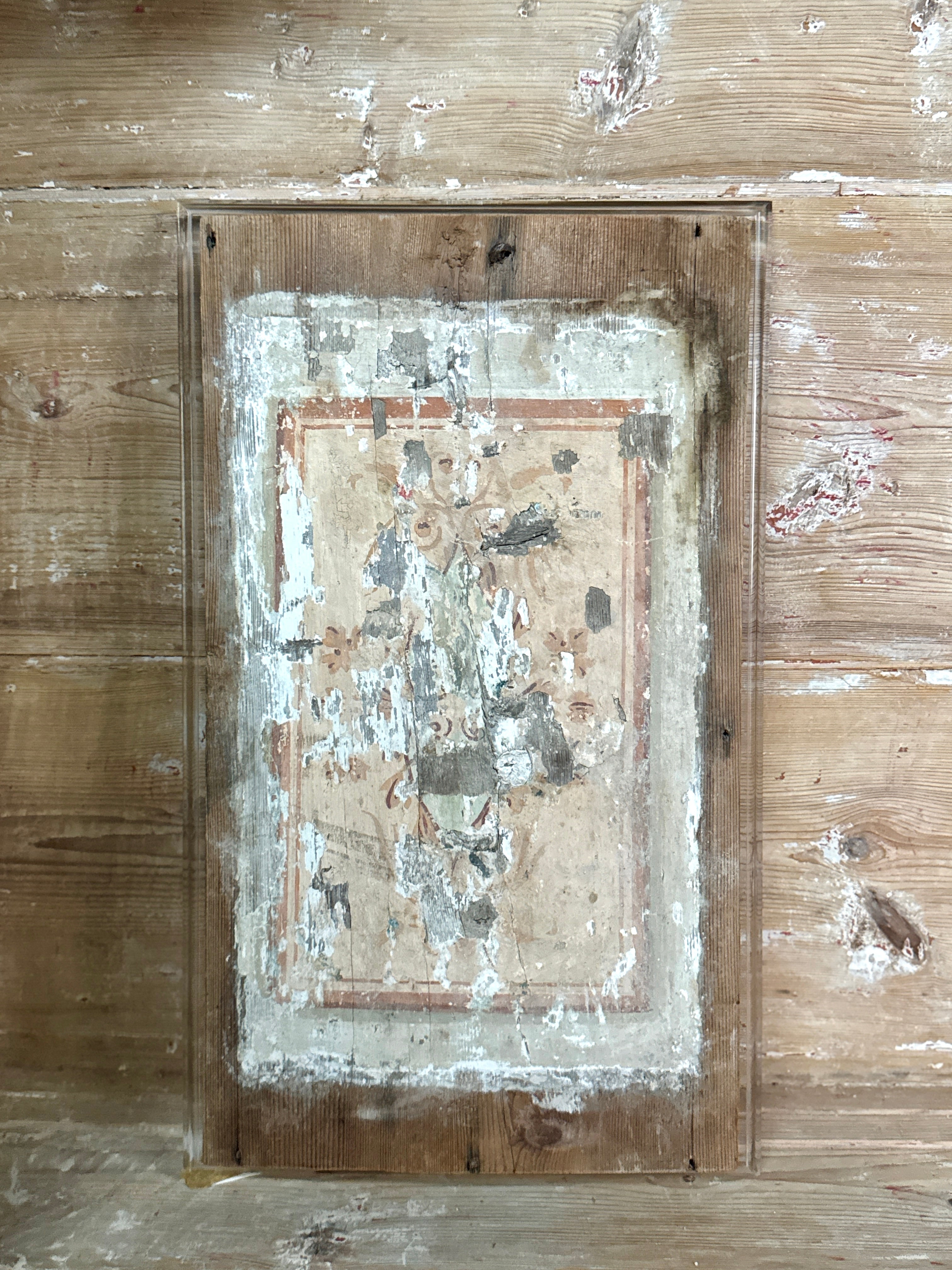 Panneau de plafond vénitien du XVe siècle sur acrylique