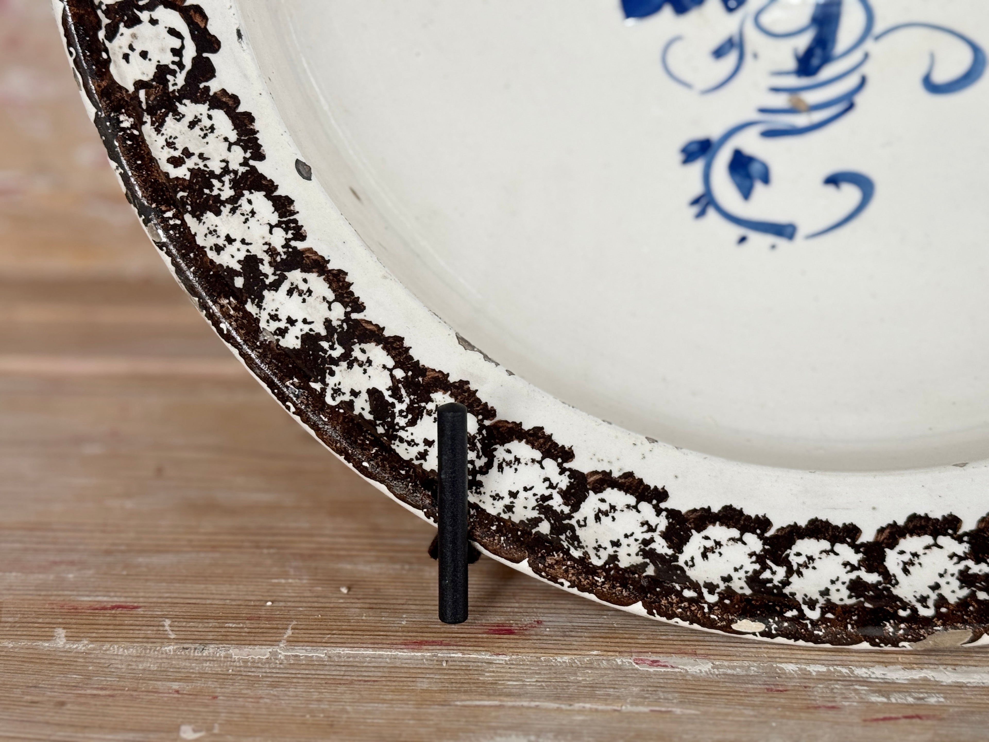 Ensemble de 5 assiettes du XIXe siècle provenant des Pouilles, en Italie