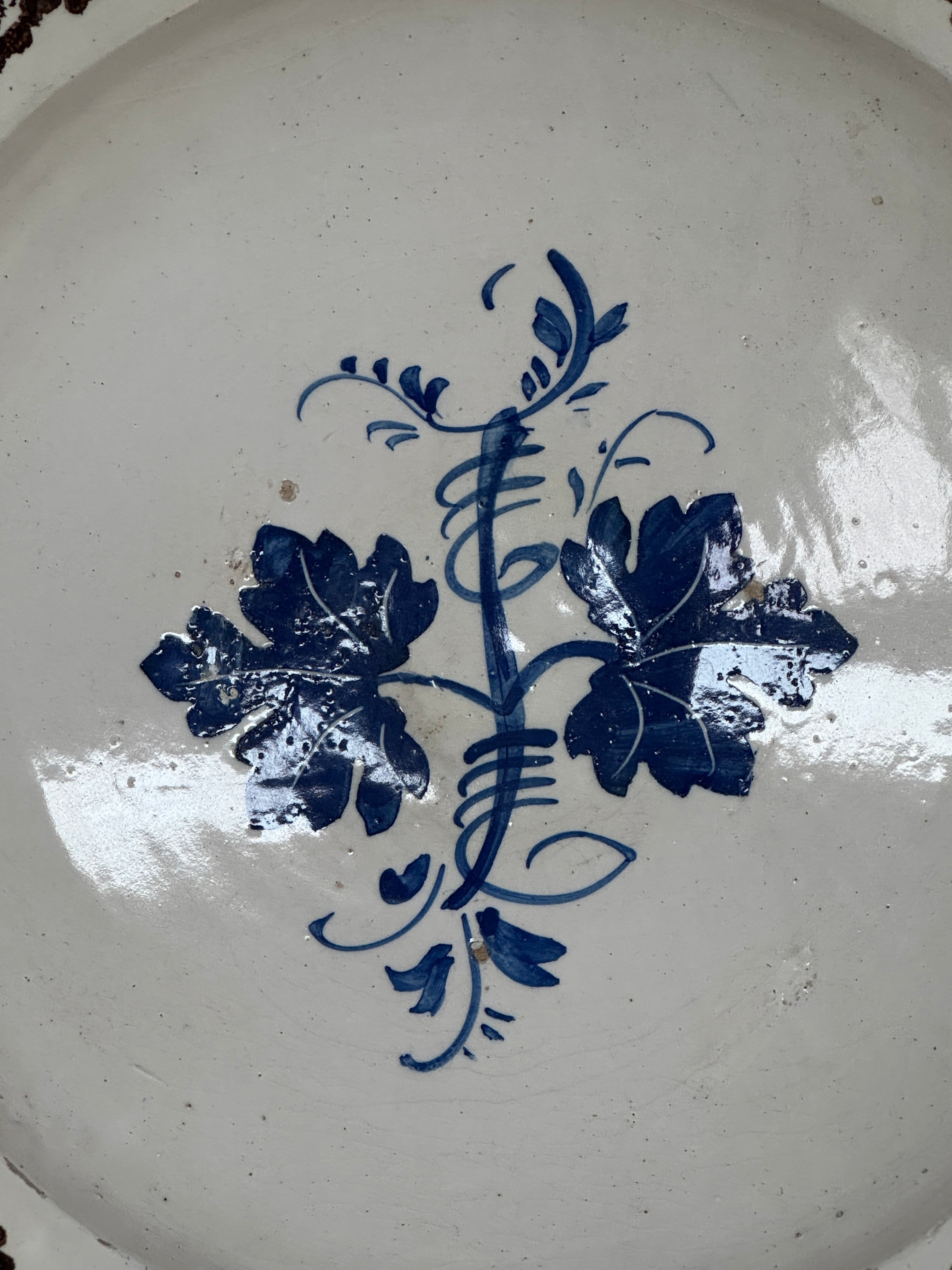 Ensemble de 5 assiettes du XIXe siècle provenant des Pouilles, en Italie