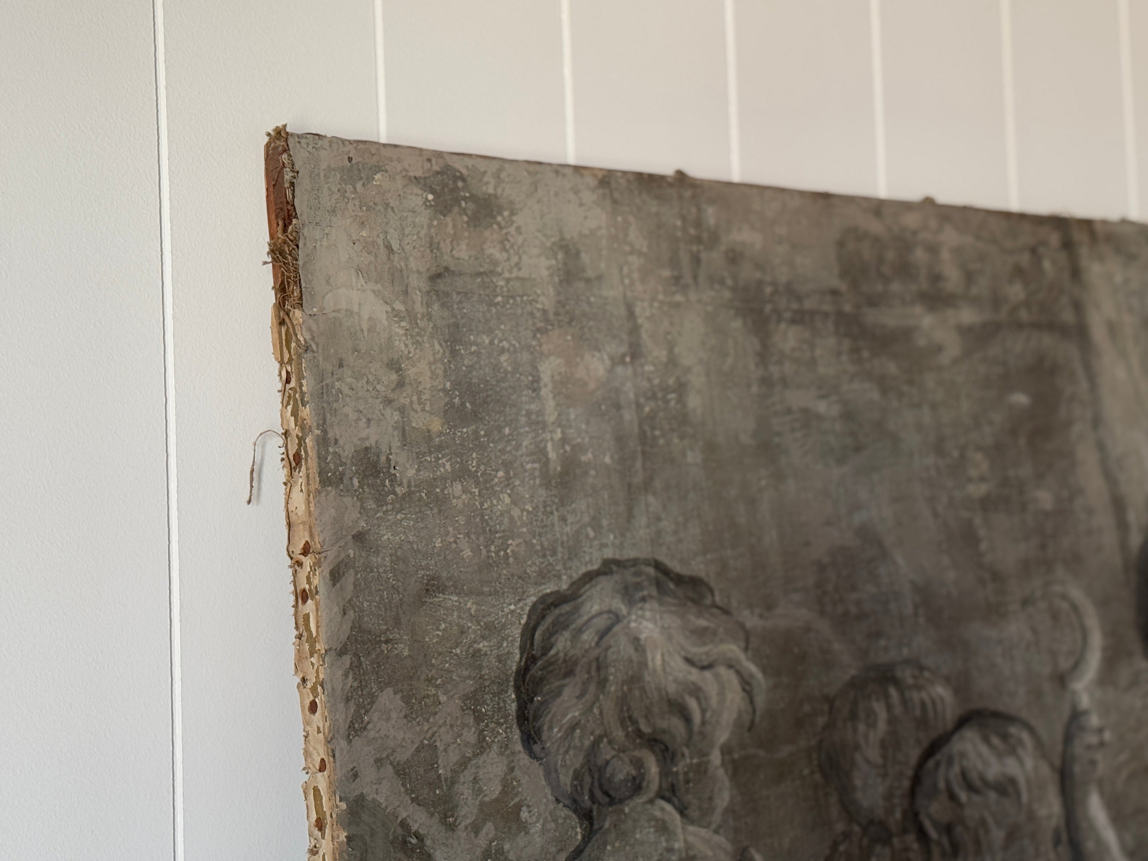 Paire de grisailles peintes des Quatre Saisons d'époque Louis XVI