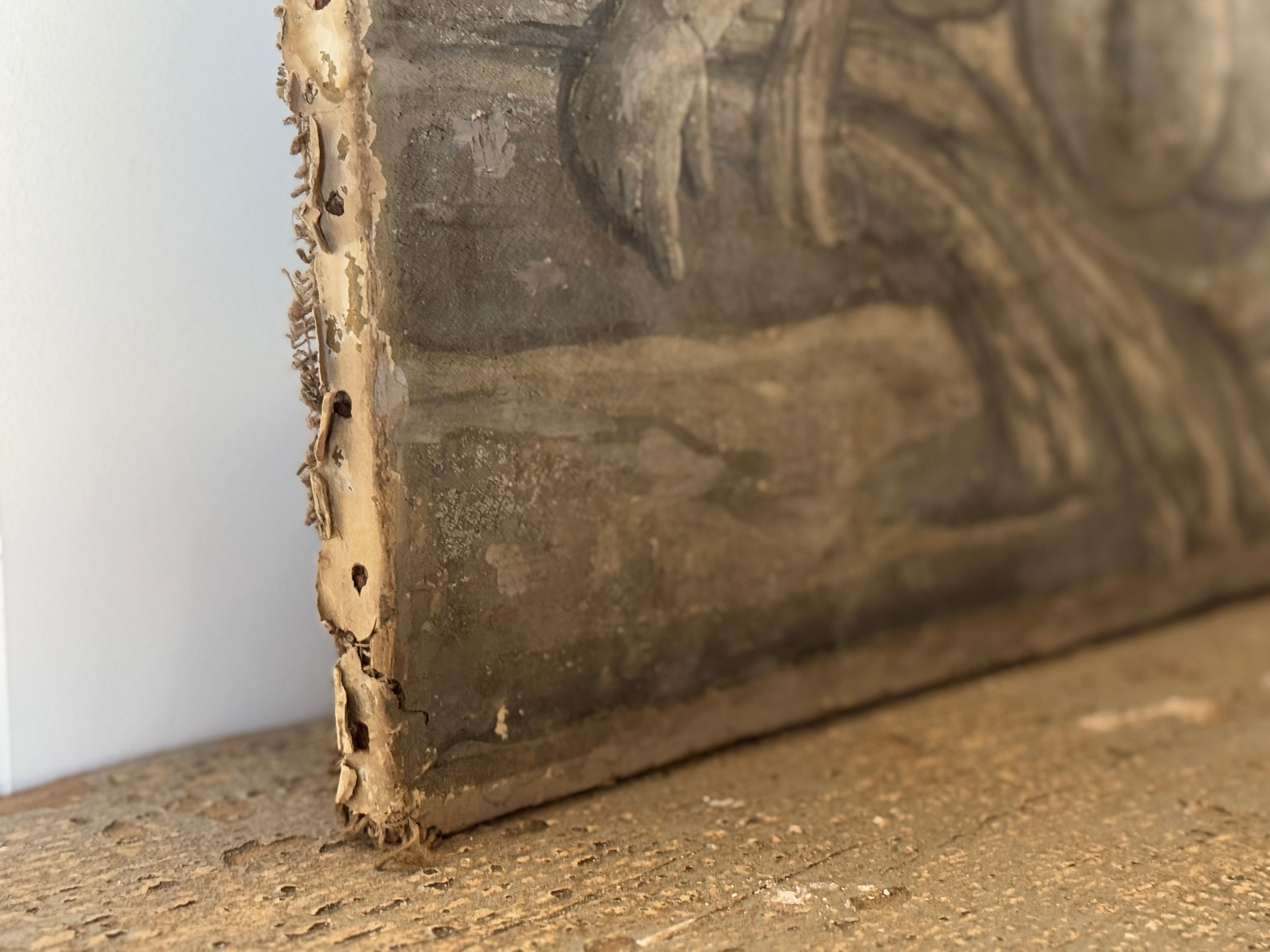 Paire de grisailles peintes des Quatre Saisons d'époque Louis XVI