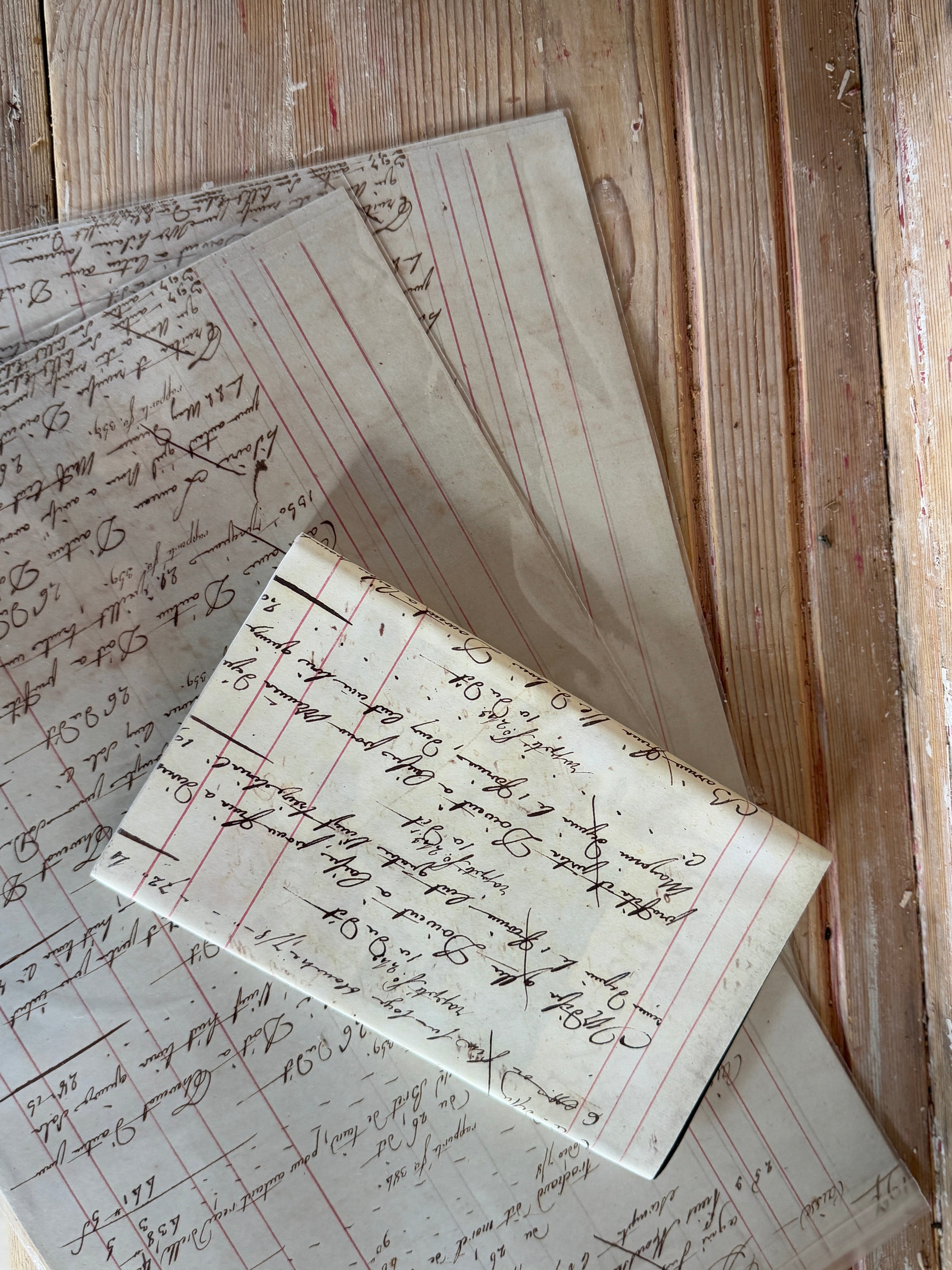 Couvertures de livres antiques imprimées en grand livre français (lot de 6)