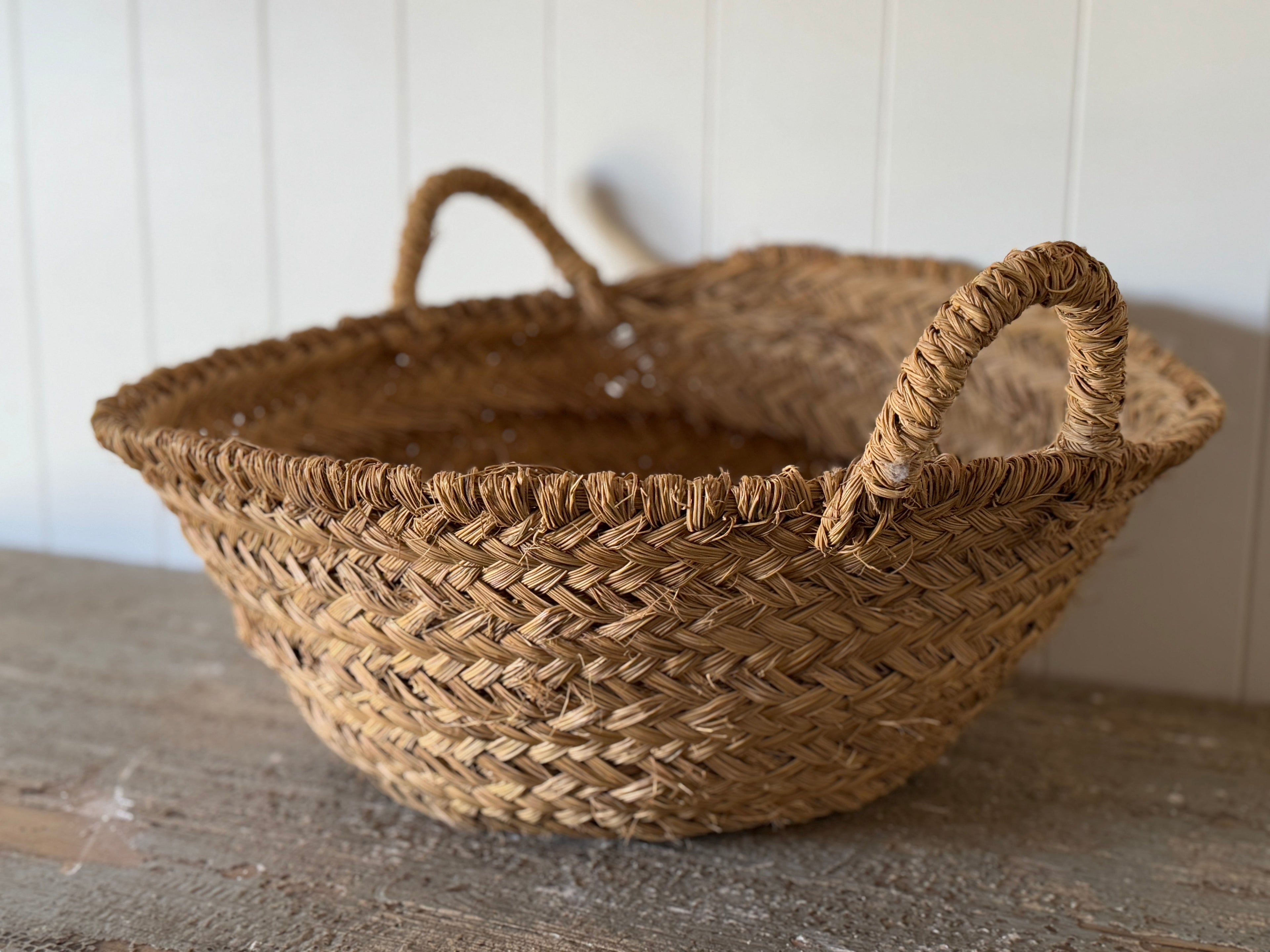 Panier à olives espagnol vintage, grand