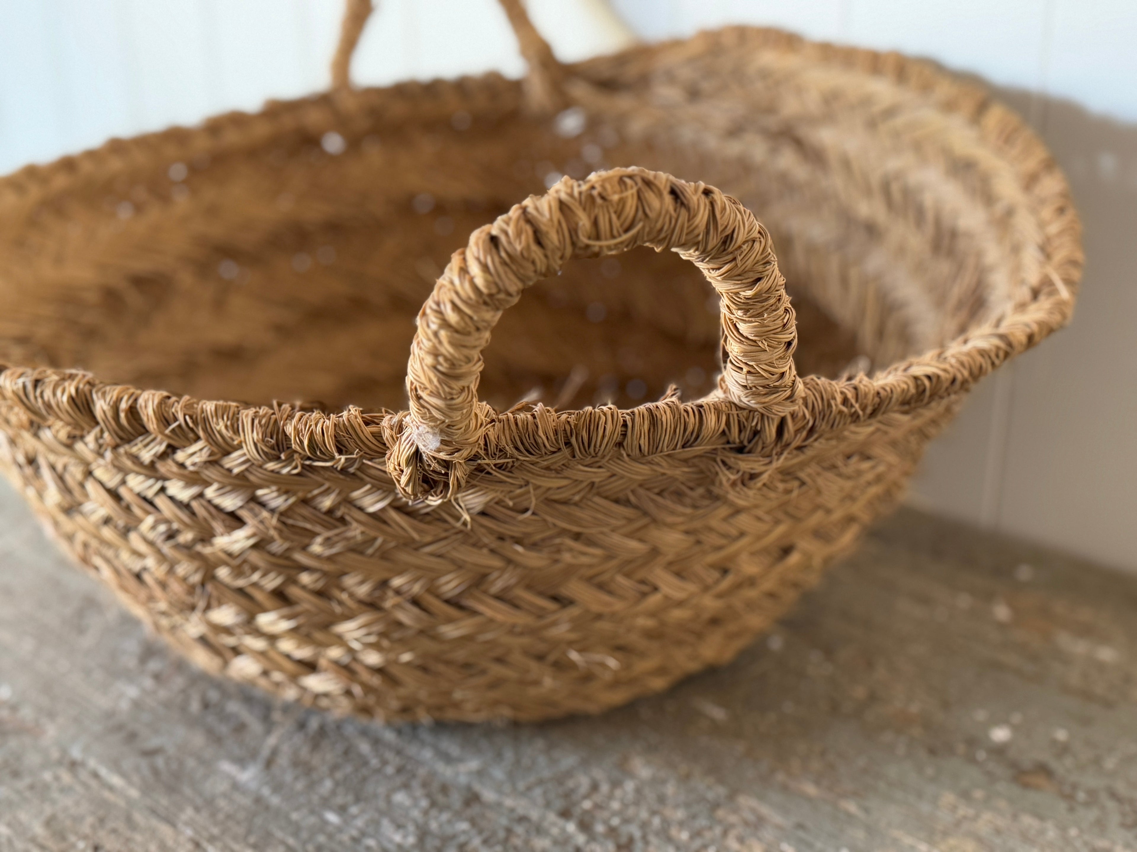 Panier à olives espagnol vintage, grand