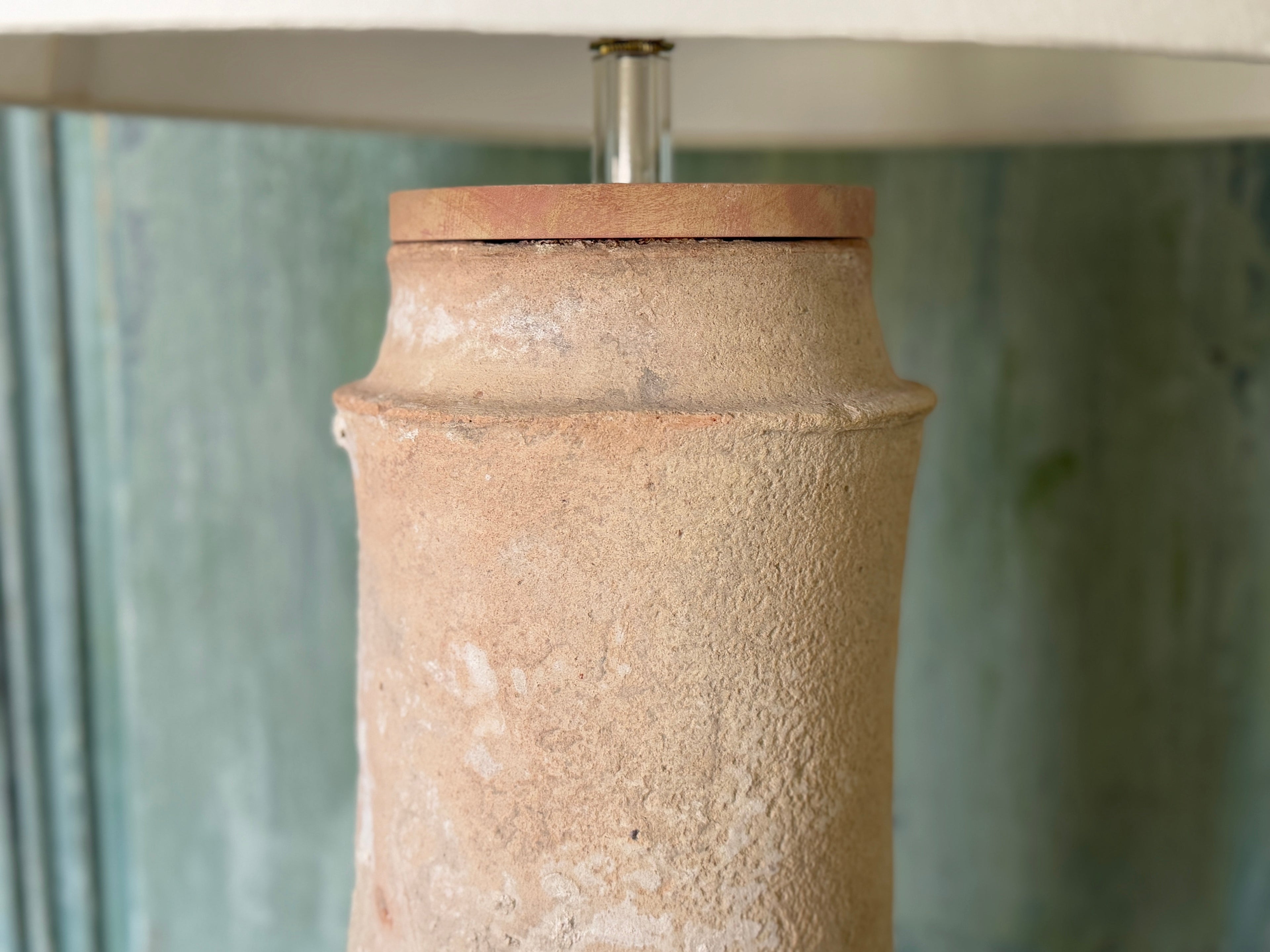 Lampe à jet de pluie en terre cuite espagnole, vers le XVIIe siècle