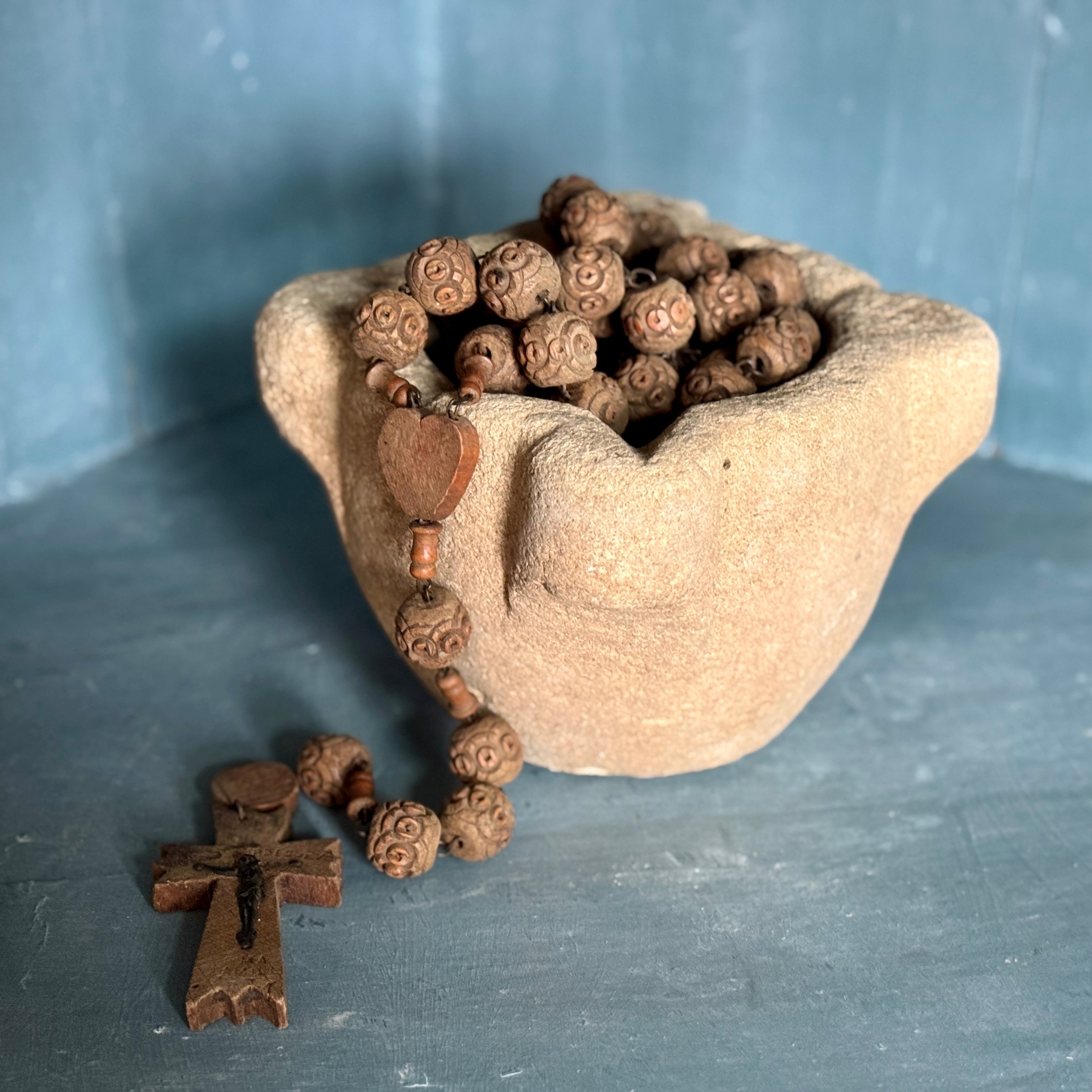 Chapelet français vintage