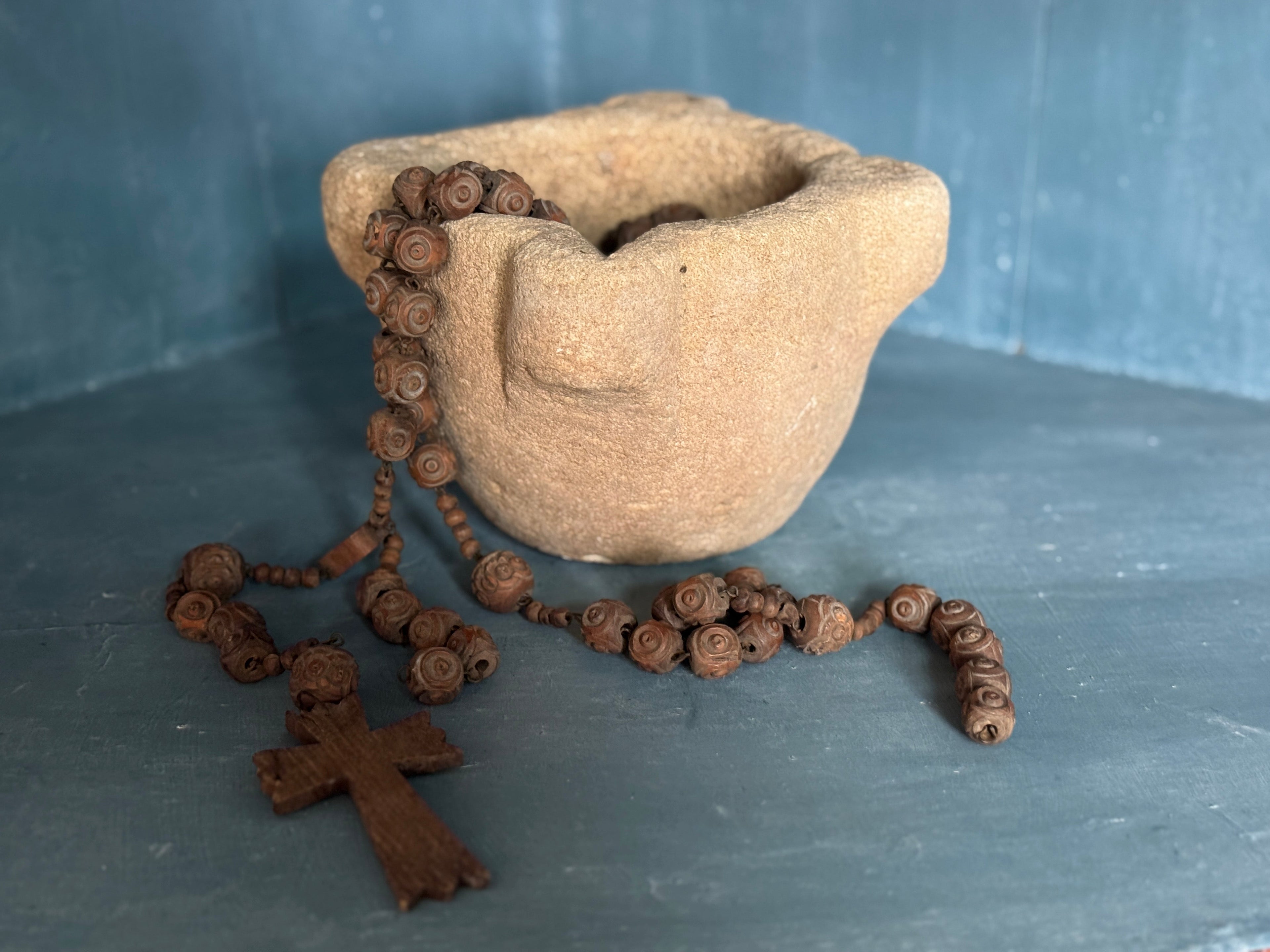 Chapelet français vintage