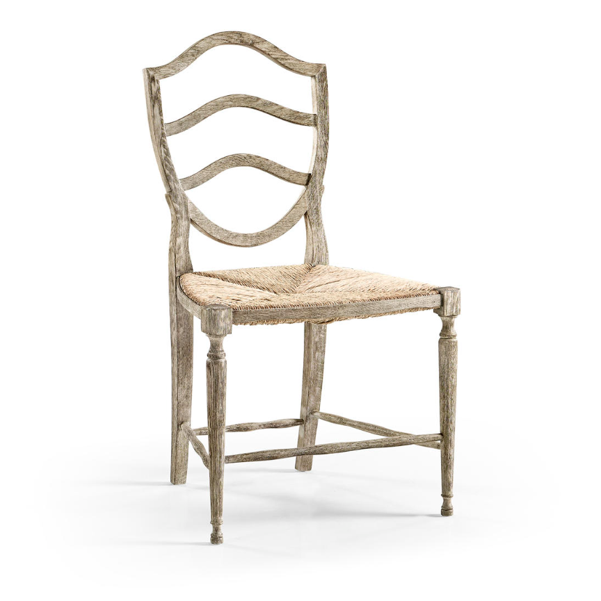 Chaise d'appoint en chêne gris Deauville