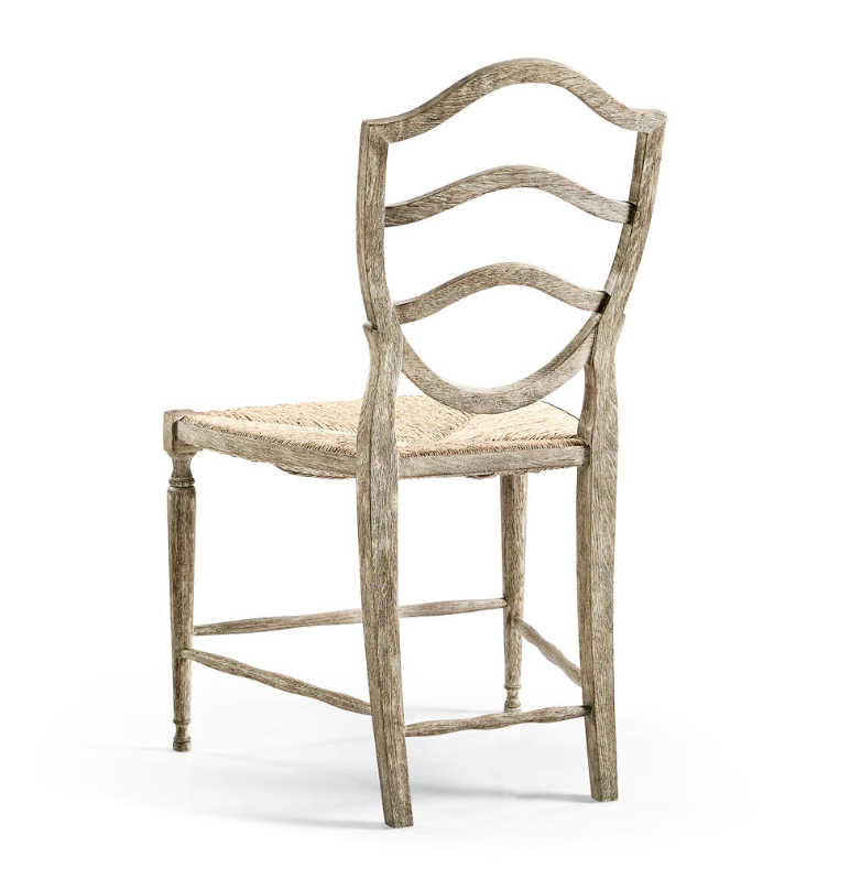 Chaise d'appoint en chêne gris Deauville