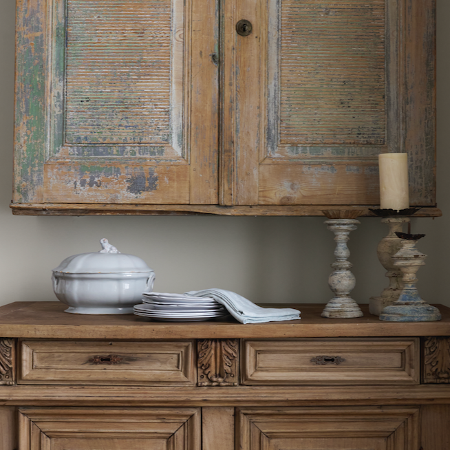 Chandelier italien antique bleu céruléen