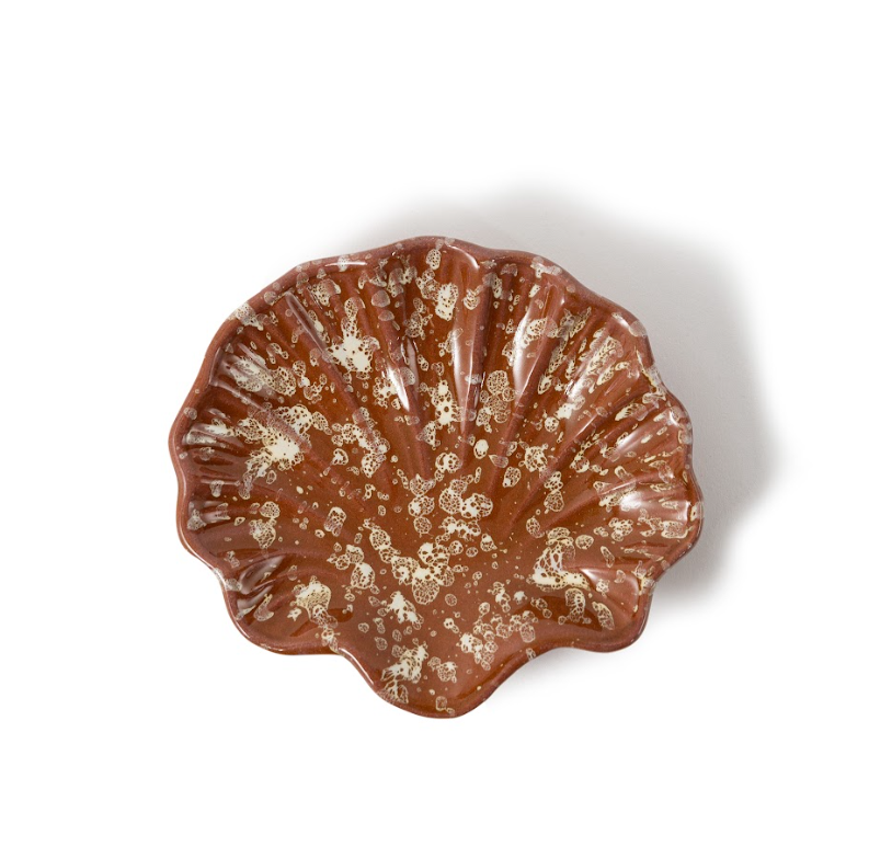 Plat à coquillages éclaboussés