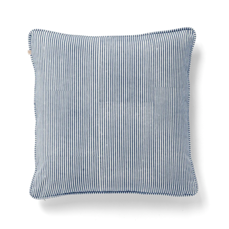 Housse de coussin en coton rayé Stockholm