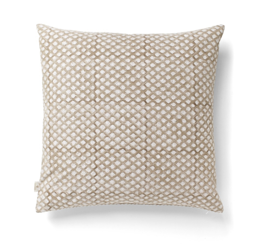 Housse de coussin en coton médaillon