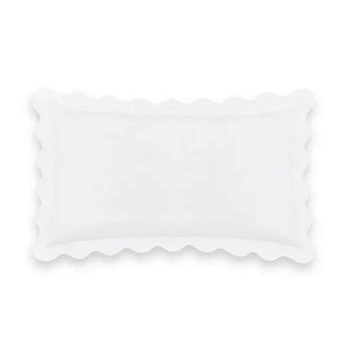 Paire de taies d'oreiller festonnées ondulées Alexandra