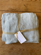 Ensemble de serviettes monogrammées vintage teintes à la main