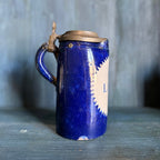 Pot d'un litre en porcelaine belge vintage