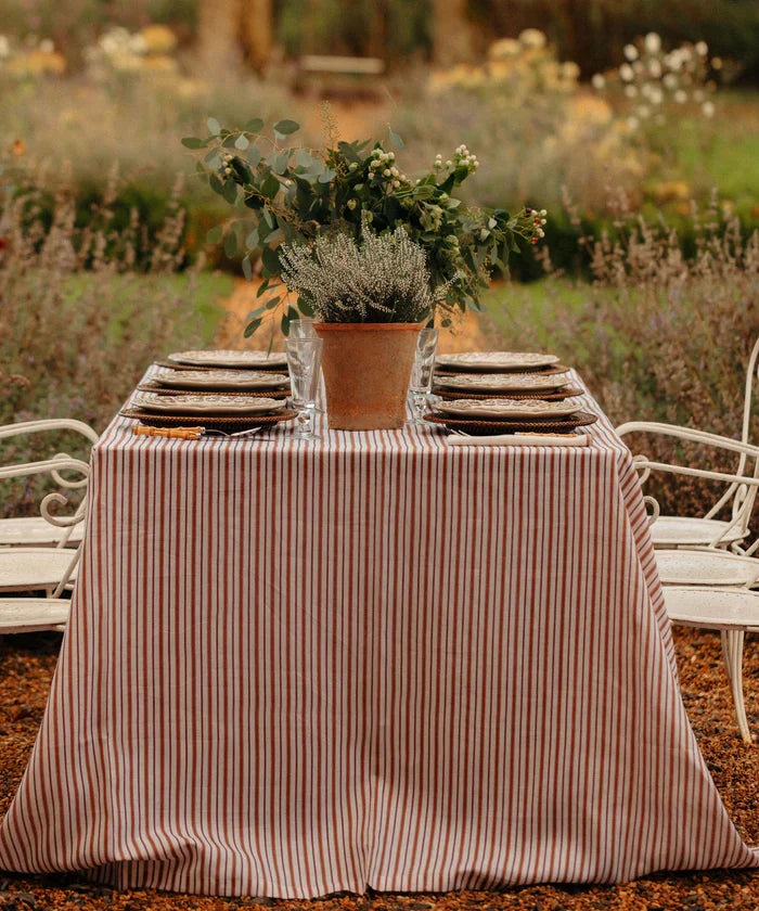 Nappe en lin rayée Nîmes