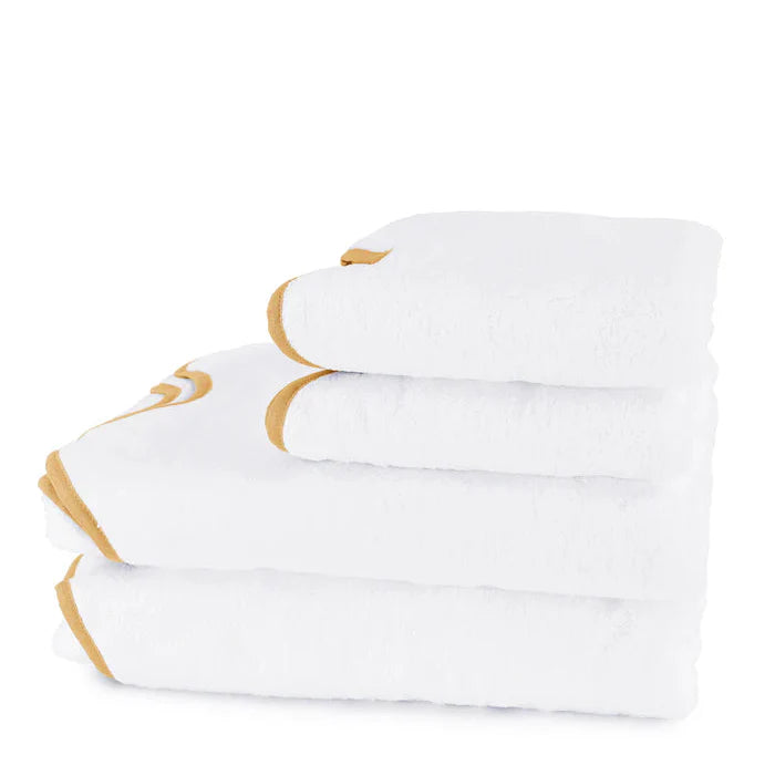 Ensemble de serviettes de bain festonnées classiques Amelia