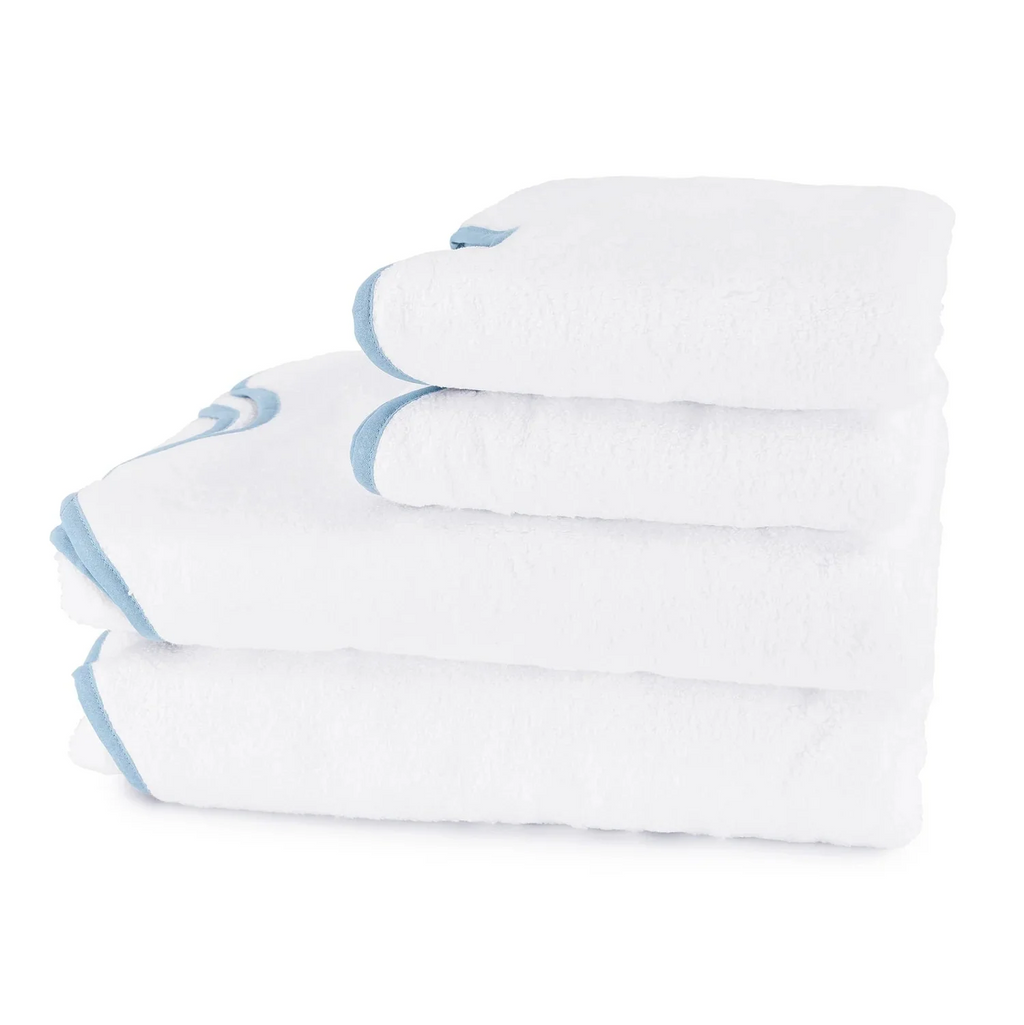 Ensemble de serviettes de bain festonnées classiques Amelia