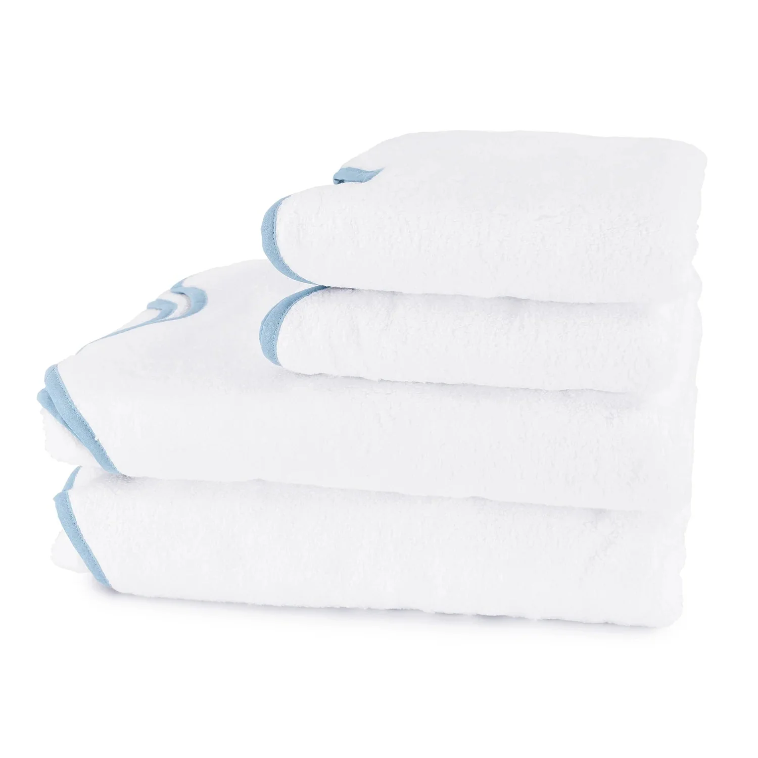 Ensemble de serviettes de bain festonnées classiques Amelia