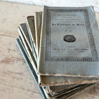 Ensemble de 11 Documents Historiques Bleus Anciens