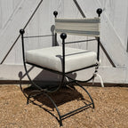 Lot de 8 chaises de jardin italiennes vintage de Milan vers 1960