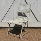 Paire de chaises de jardin anciennes en métal français