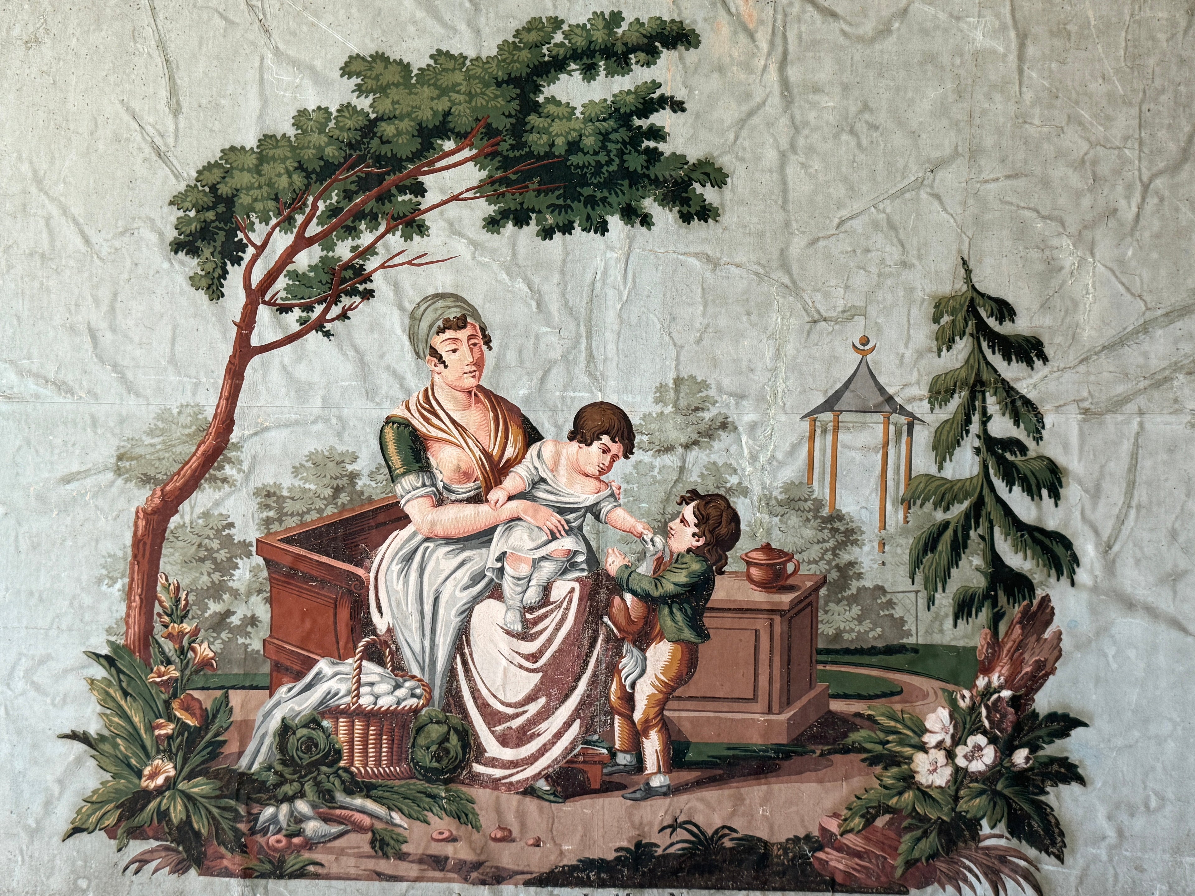 Peinture Sur Papier époque Directoire