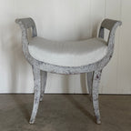 Paire de tabourets suédois en forme de lyre vers 1860-1880