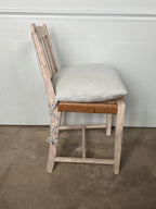 Chaises suédoises à assise en jonc, lot de 4, vintage, années 1950
