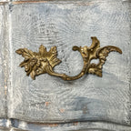 Superbe commode baroque suédoise bleue des années 1880 en finition d'origine