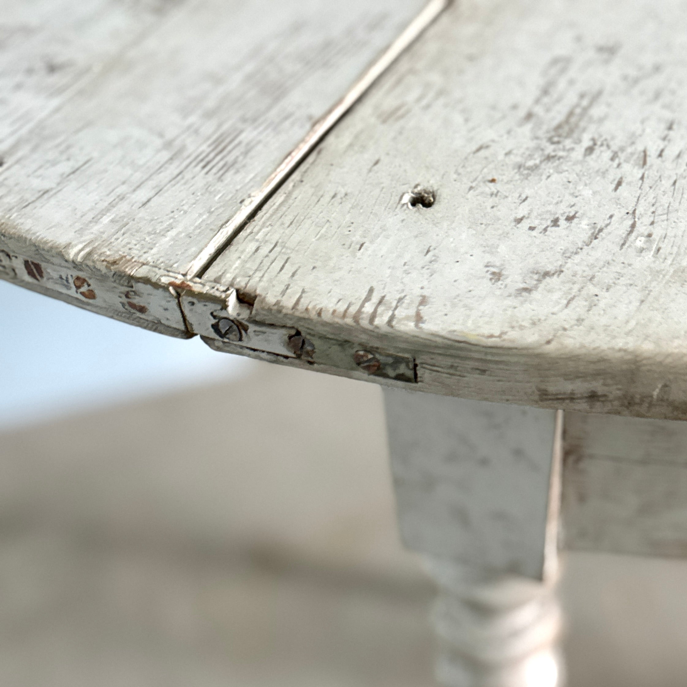 Table à abattants suédoise ancienne, vers 1850