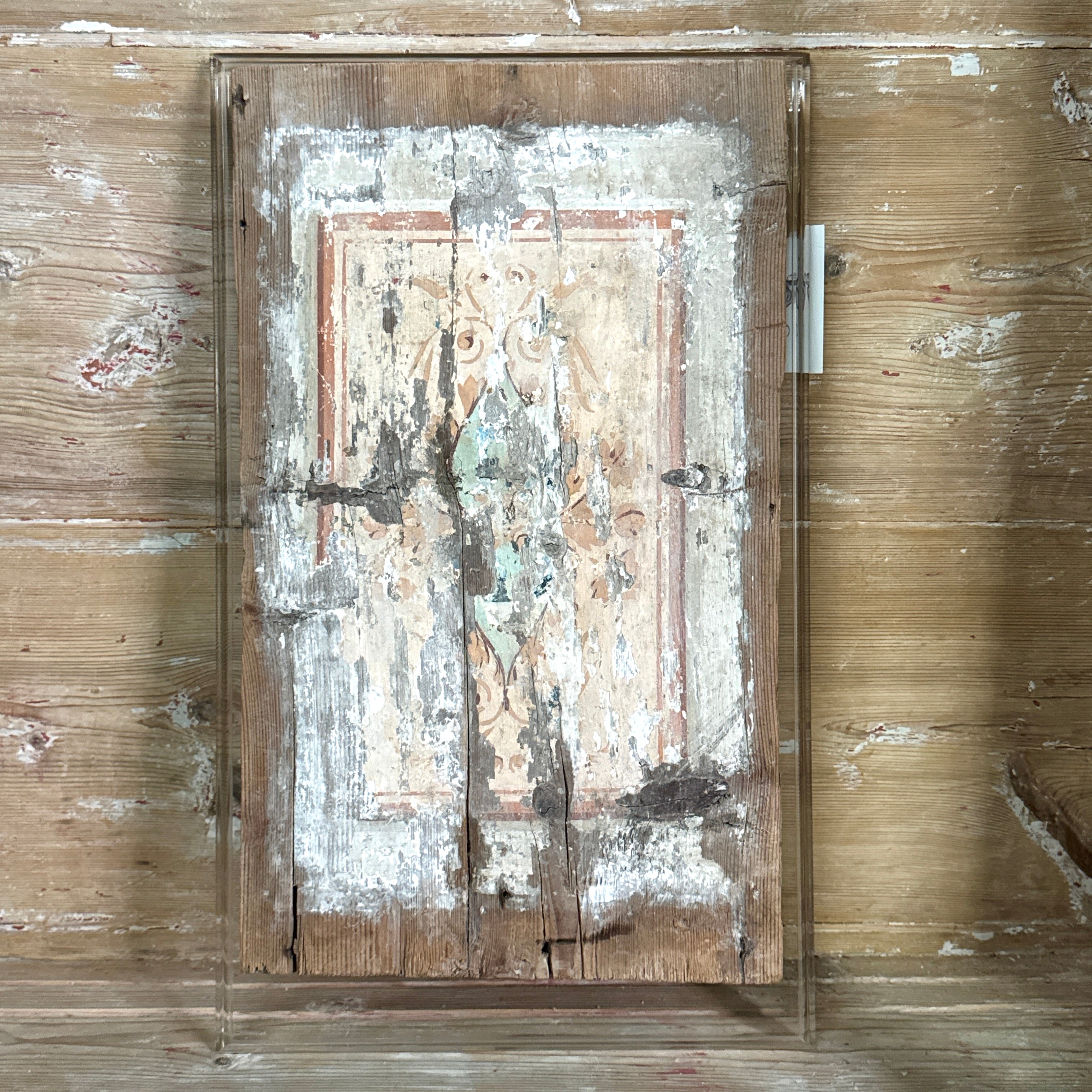 Panneau de plafond vénitien du XVe siècle sur acrylique