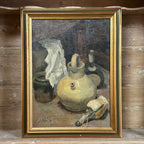 Nature morte française du XIXe siècle dans un cadre doré