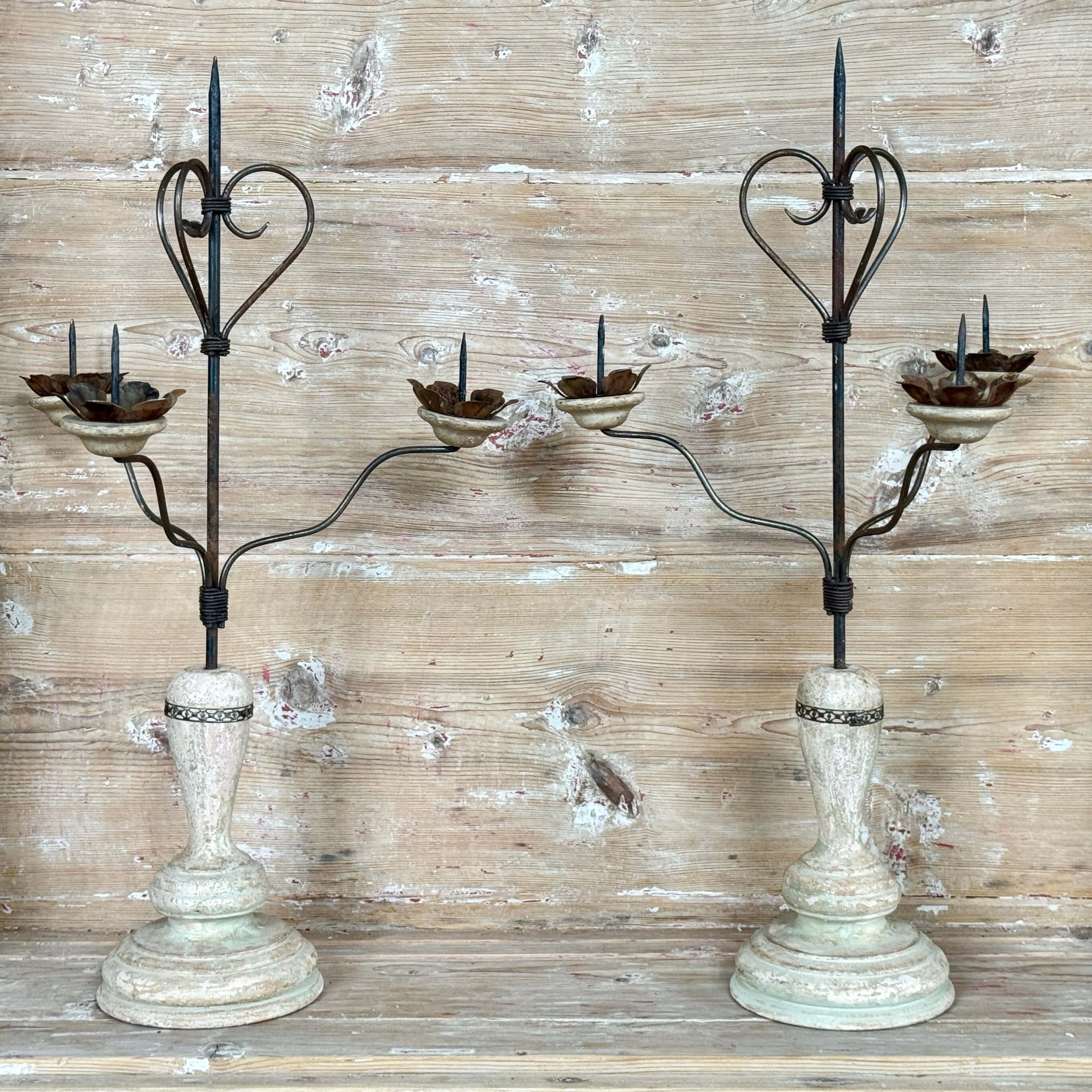 Candélabres italiens antiques (paire)