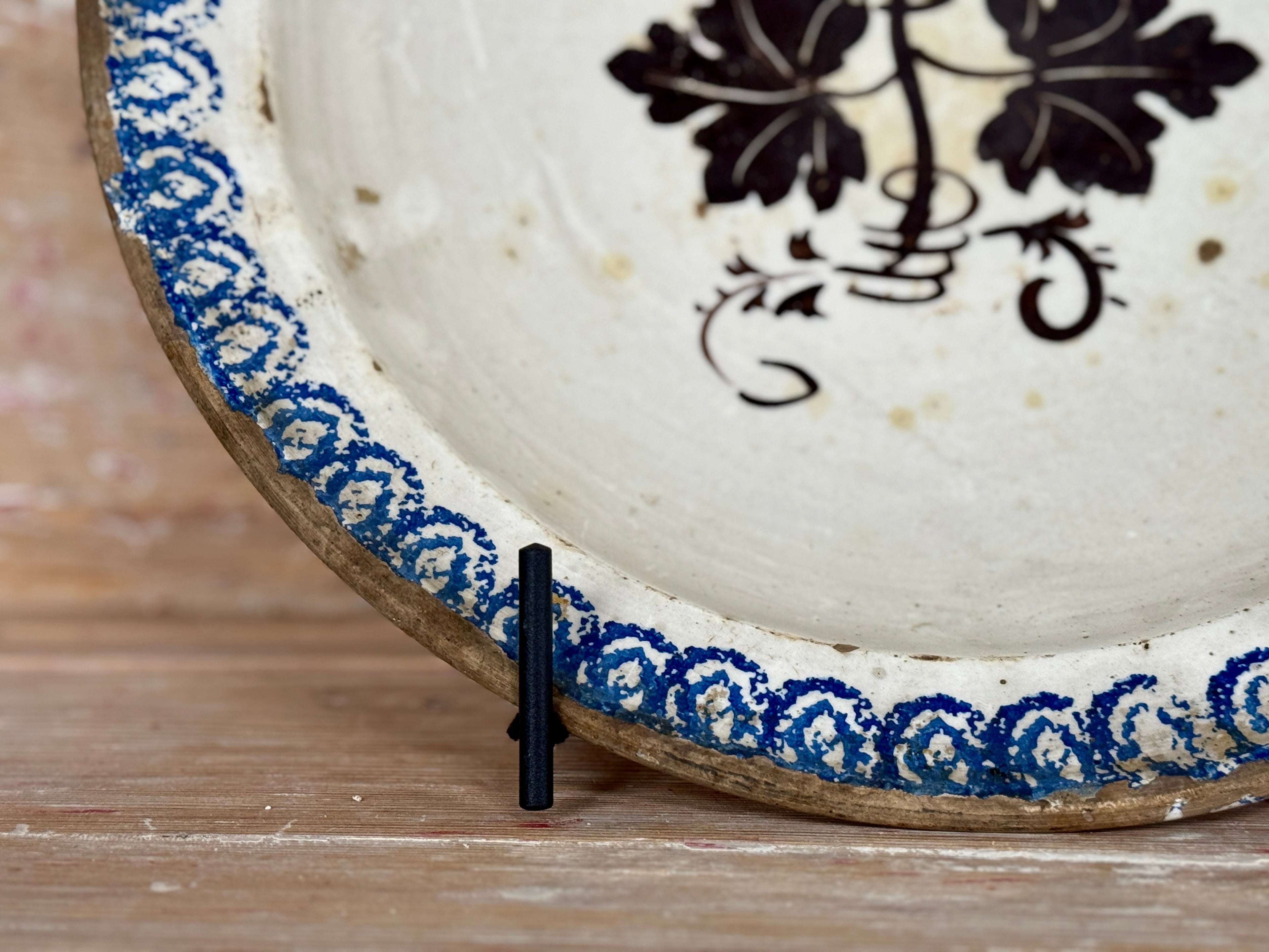 Ensemble de 5 assiettes du XIXe siècle provenant des Pouilles, en Italie