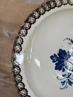 Ensemble de 5 assiettes du XIXe siècle provenant des Pouilles, en Italie