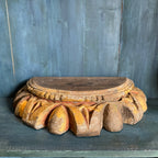 Fragment architectural européen antique en bois doré