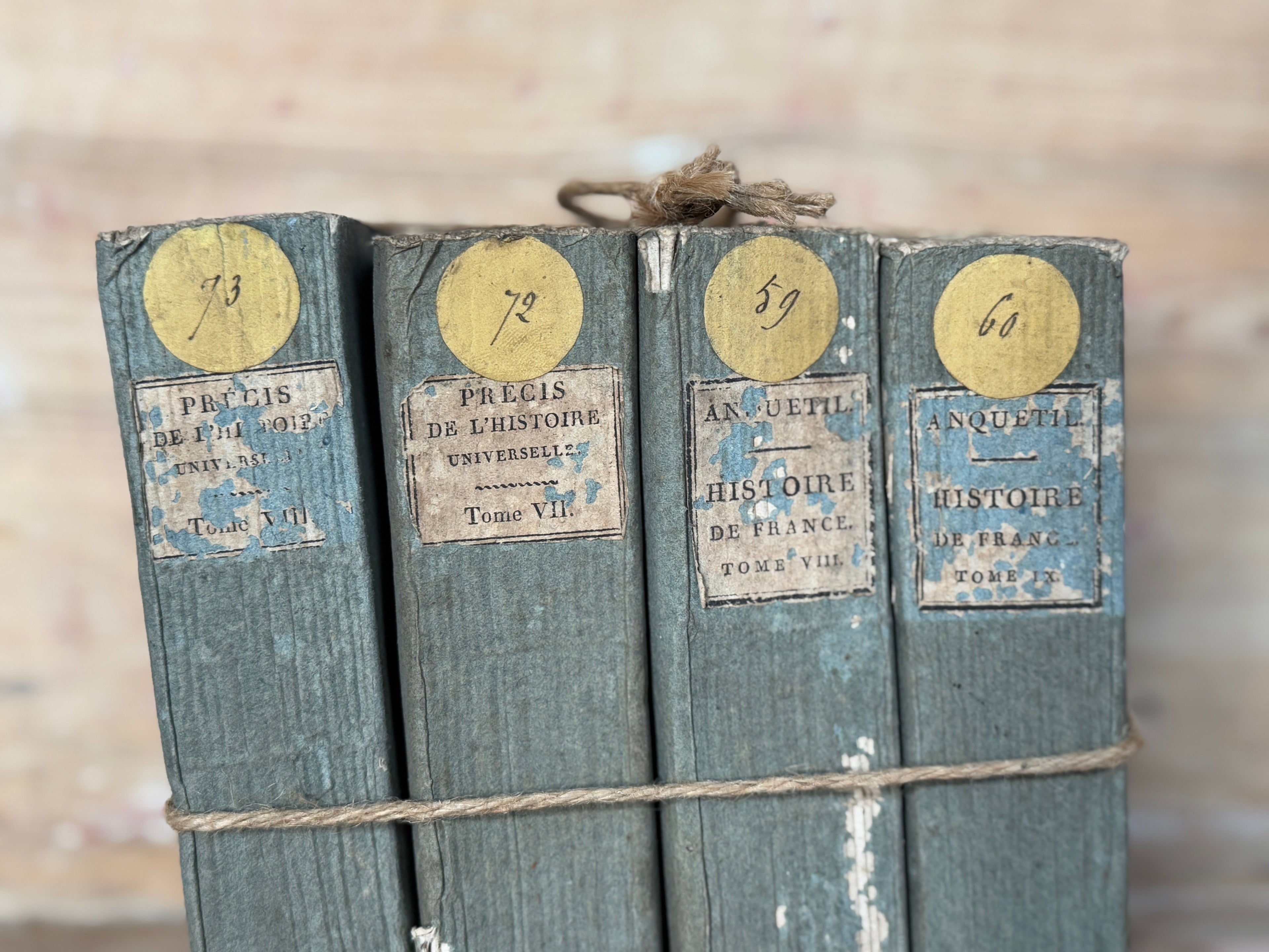Livres anciens d'Histoire de France, (ensembles de 4)