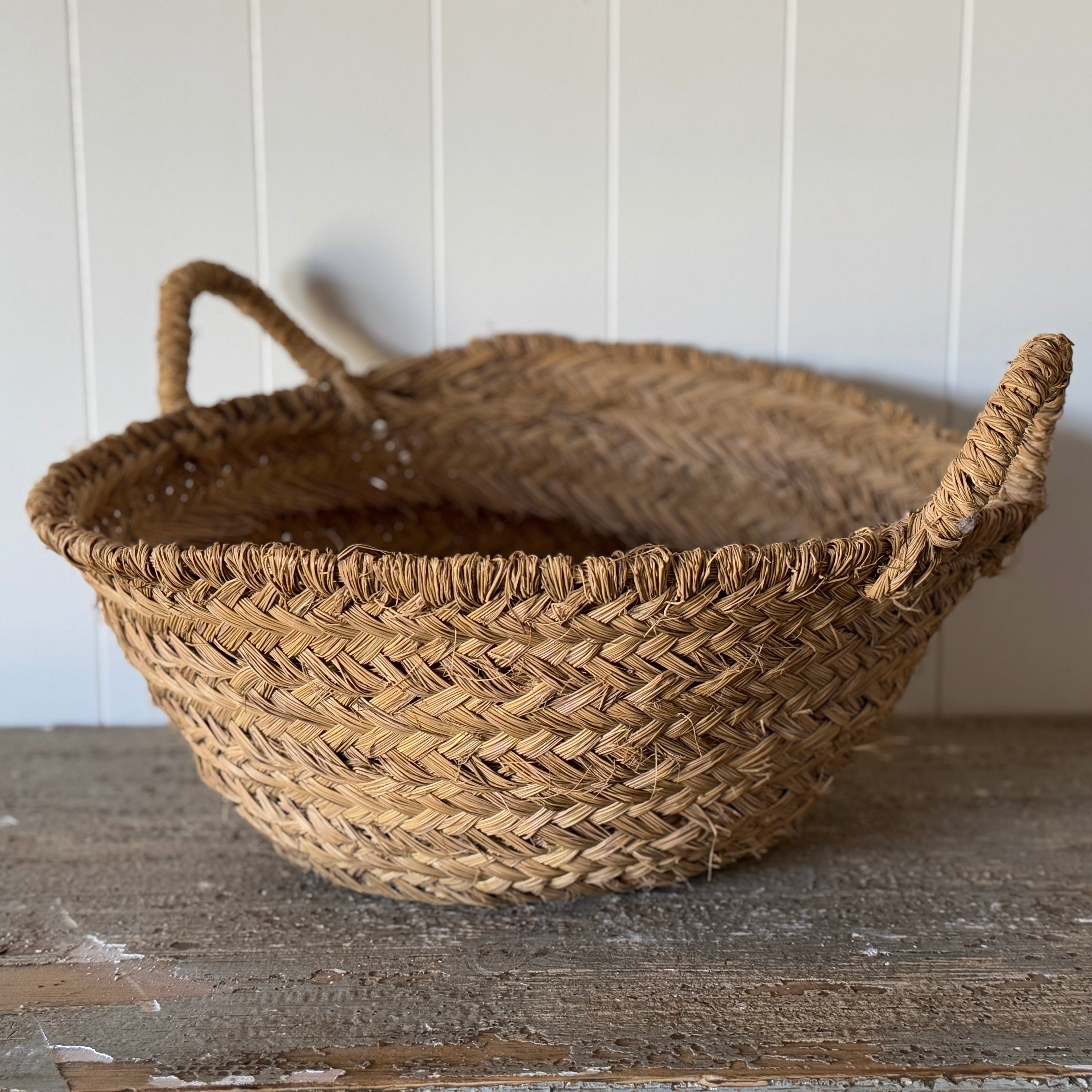 Panier à olives espagnol vintage, grand