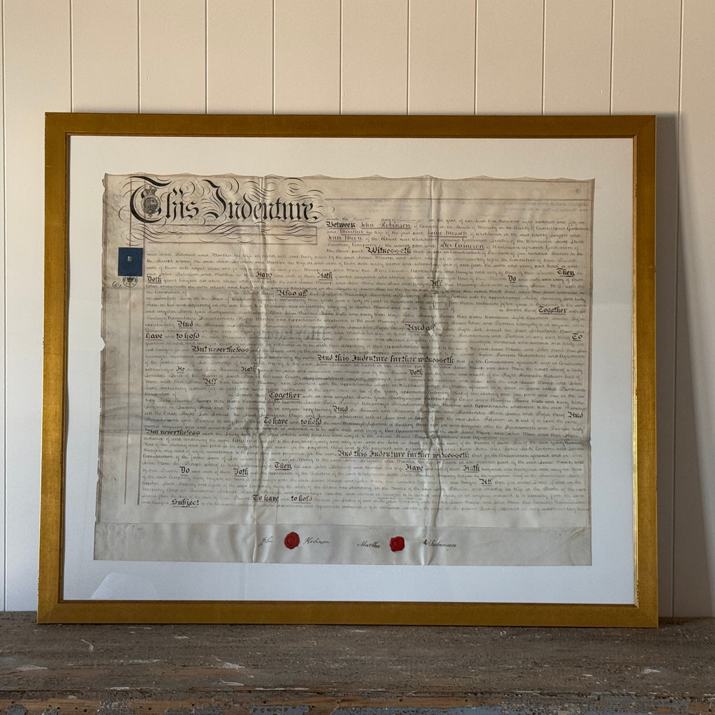 Papier d'acte encadré