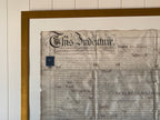 Papier d'acte encadré