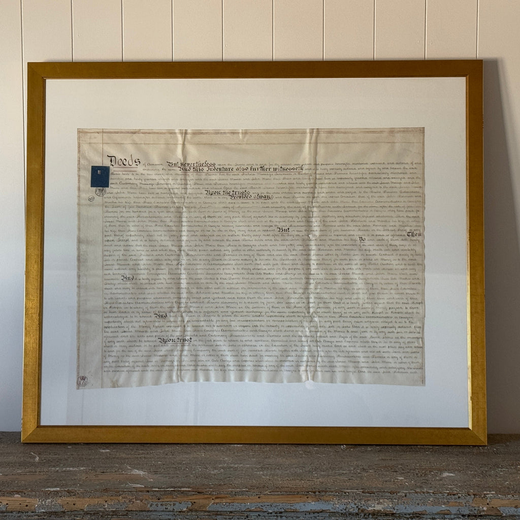 Papier d'acte encadré