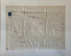 Papier d'acte encadré
